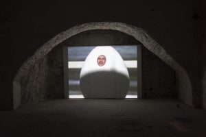 <i>from down, from up and in between</i>, 2013 
</br>
installation view, fondazione morra greco, naples
