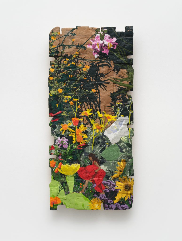 <i>Untitled</i>, 2024 </br>
acrylic on cardboard</br>
122 x 56 cm / 48 x 22 in>