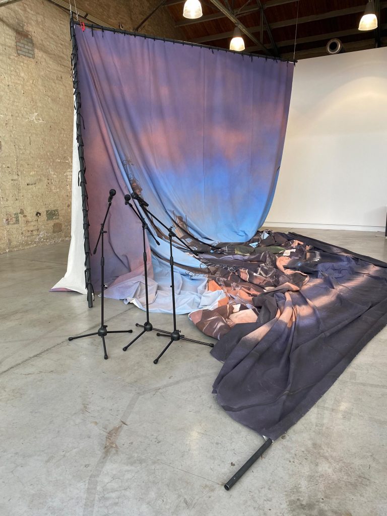 <i>the sun and the set</i>, 2020
</br> installation view, BPS22, Charleroi >