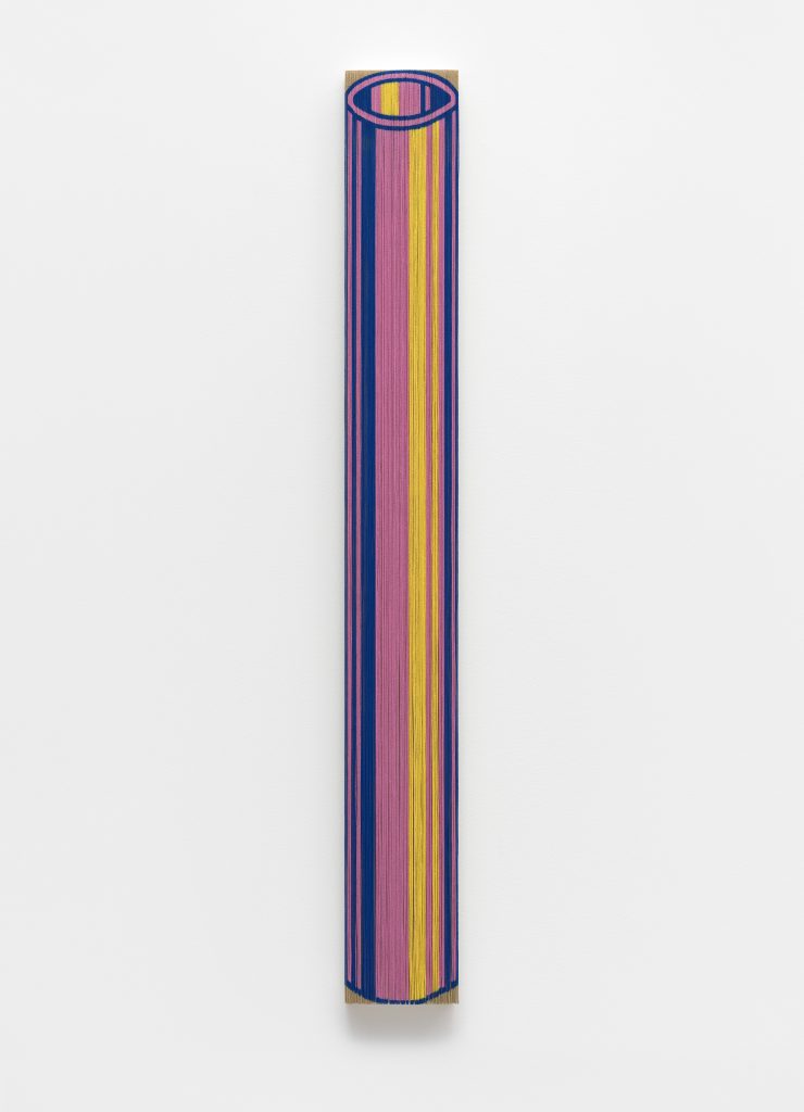 <I> Untitled </I>, 2025
</br> oil on canvas on poplar </br>
89 x 11 x 4 cm / 35 x 4.2 x 1.5 in>