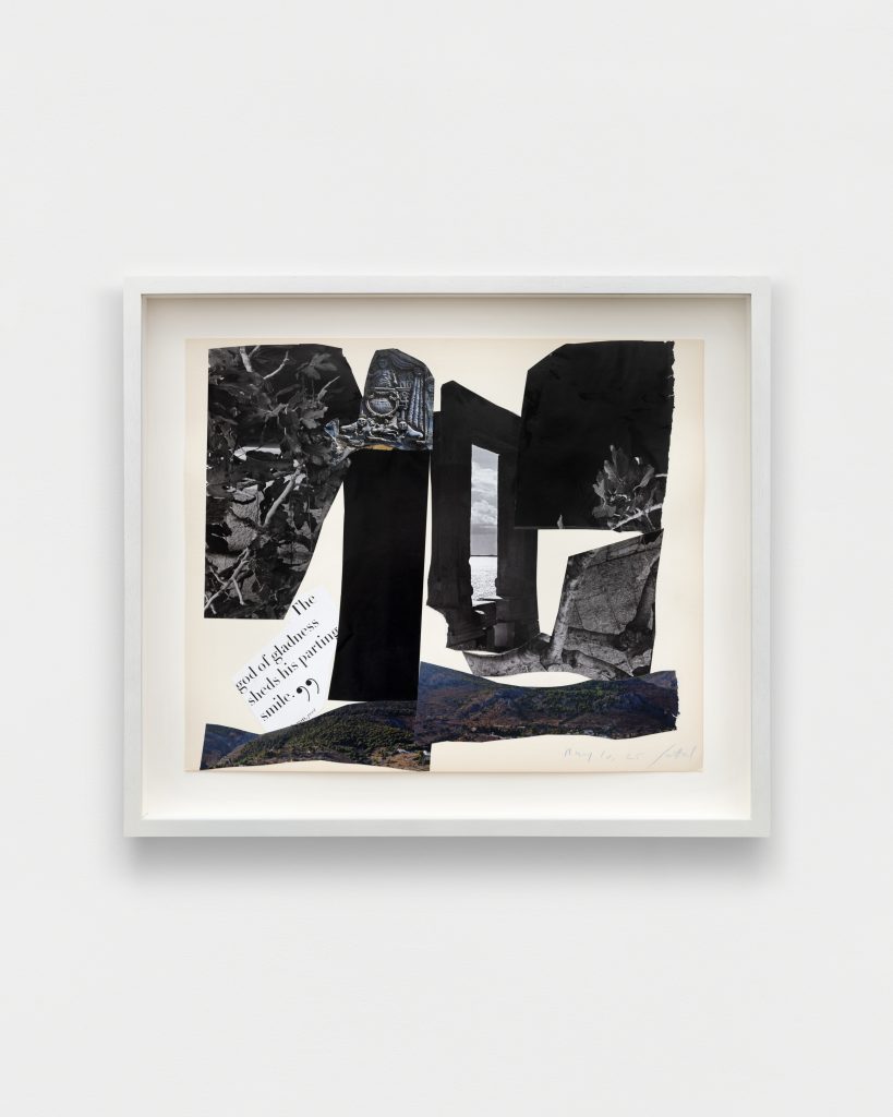 <i>May in Greece (2)</i>, 2025
</br>
collage on cardboard</br>37 x 44 cm / 14.5 x 17.2 in
