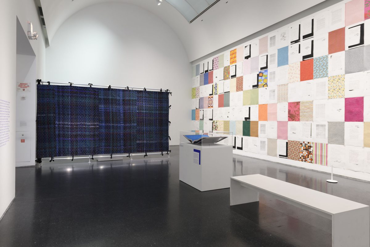 <i>Andrea Bowers</i>, 2021 </br> installation view, MCA Chicago >