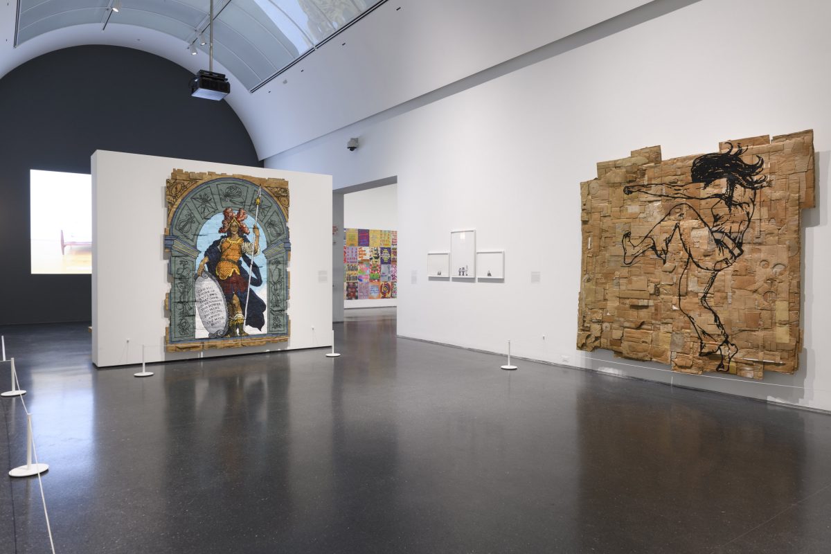 <i>Andrea Bowers</i>, 2021 </br> installation view, MCA Chicago >
