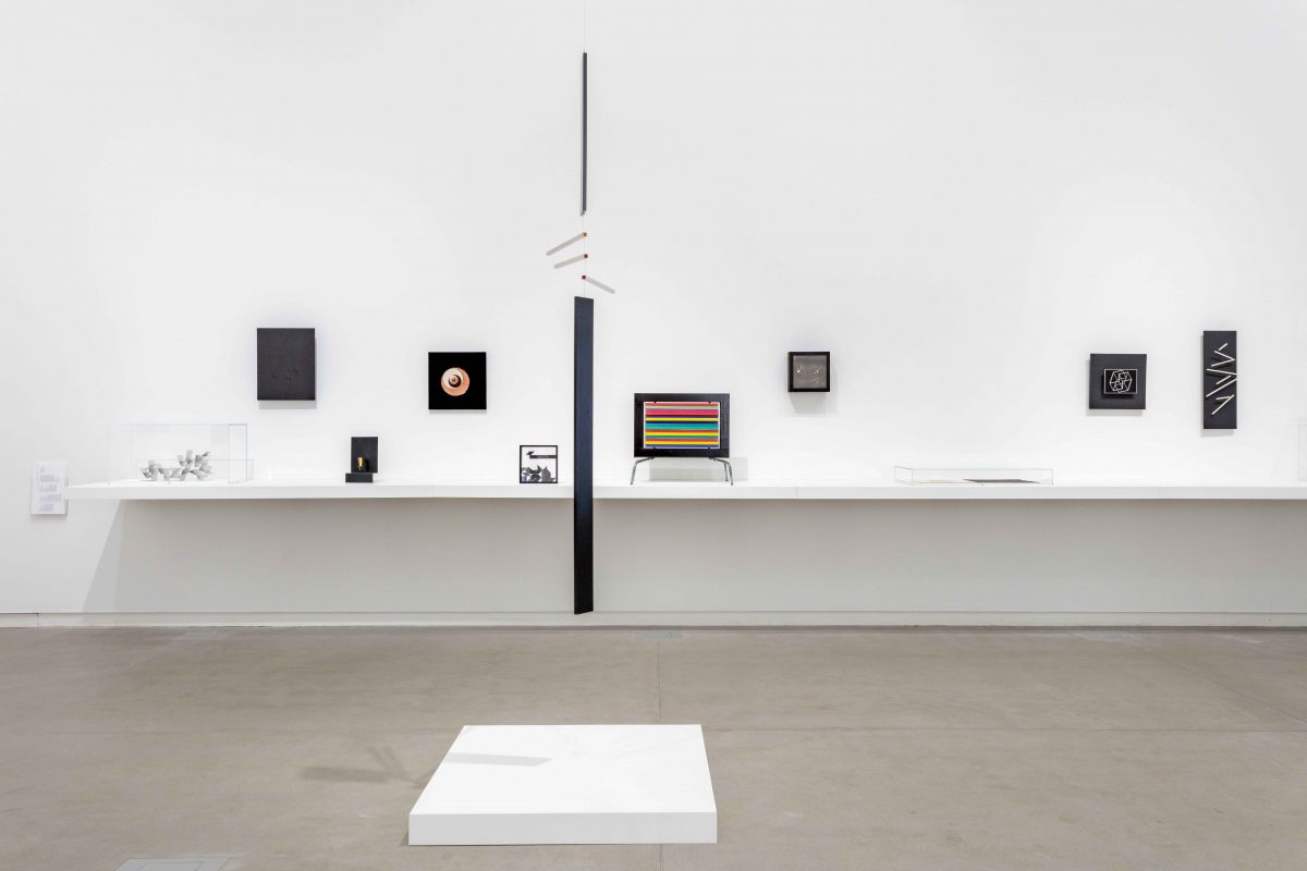 <i>Macchina inutile</i>, 1945-1977
</br>
installation view, Mildred Lane Kemper Art Museum, 2020-2021>