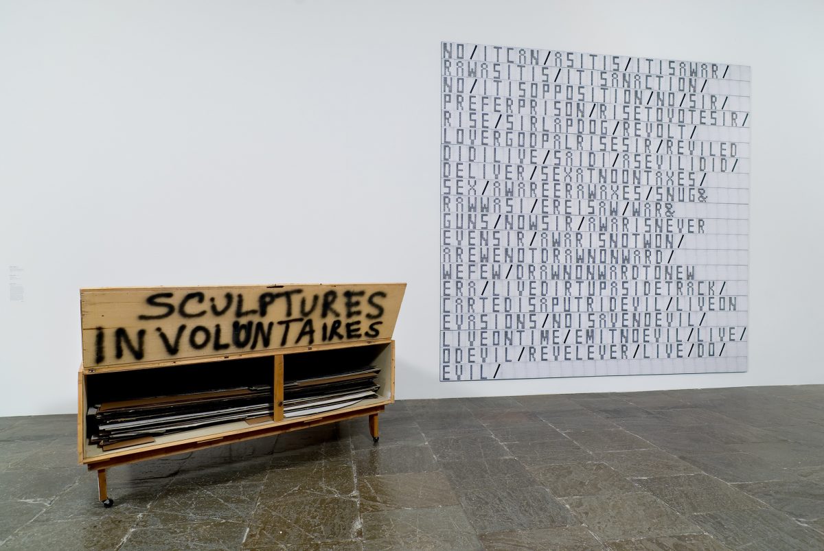 <I>Shannon Ebner</i>, 2008
</br>
installation view, whitney biennial, New York>