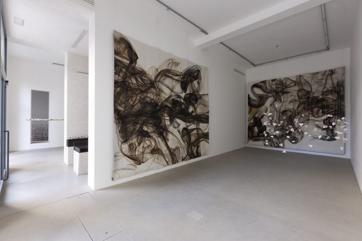 <i> a piece of the almost grey sky…</i>, 2011 
</br> 
installation view, kaufmann repetto, milan>