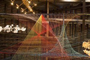 <i>weaving, unsung</i>, 2009 
</br>
installation view, 53rd venice biennial, venice