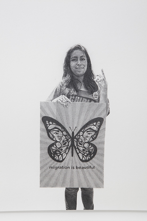 <i>migration is beautiful ii (may day, los angeles 2013)</i>, 2015</br>(detail)
