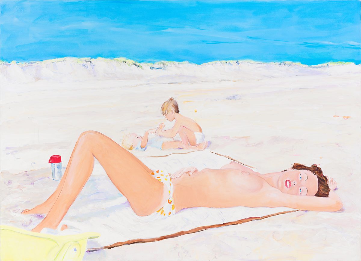 <i>jane max and emerson</i>, 2010
</br>
oil on linen, 132,1 x 182,9 cm / 52 x 72 in>