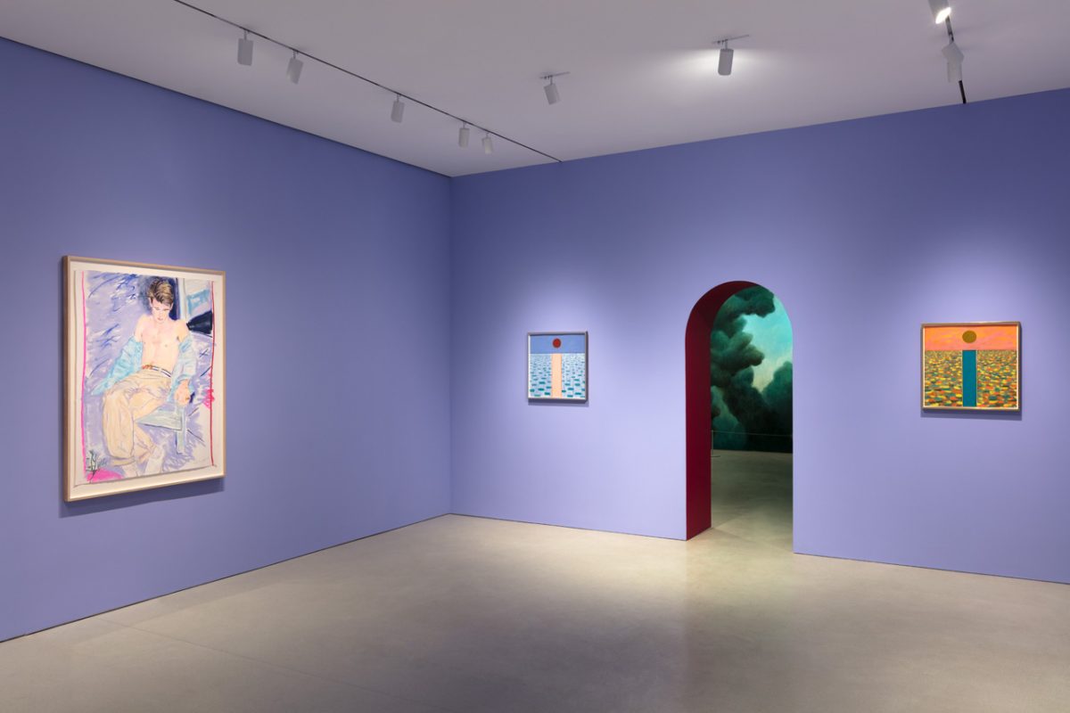 <I>nicolas party: pastel</I>, 2019
</br>
installation view, the flag art foundation, new york>
