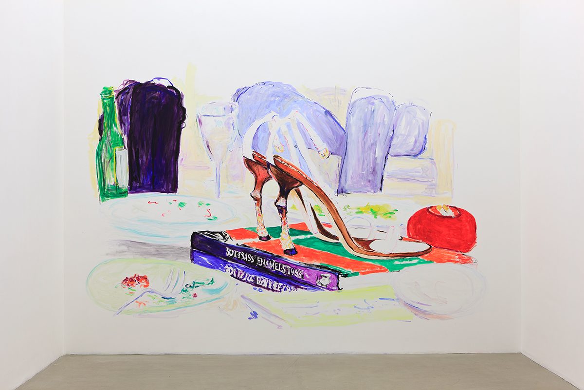 <I>size 38</I>, 2011
</br>
wall painting, 250 x 370 cm / 98.4 x 145.7 in>