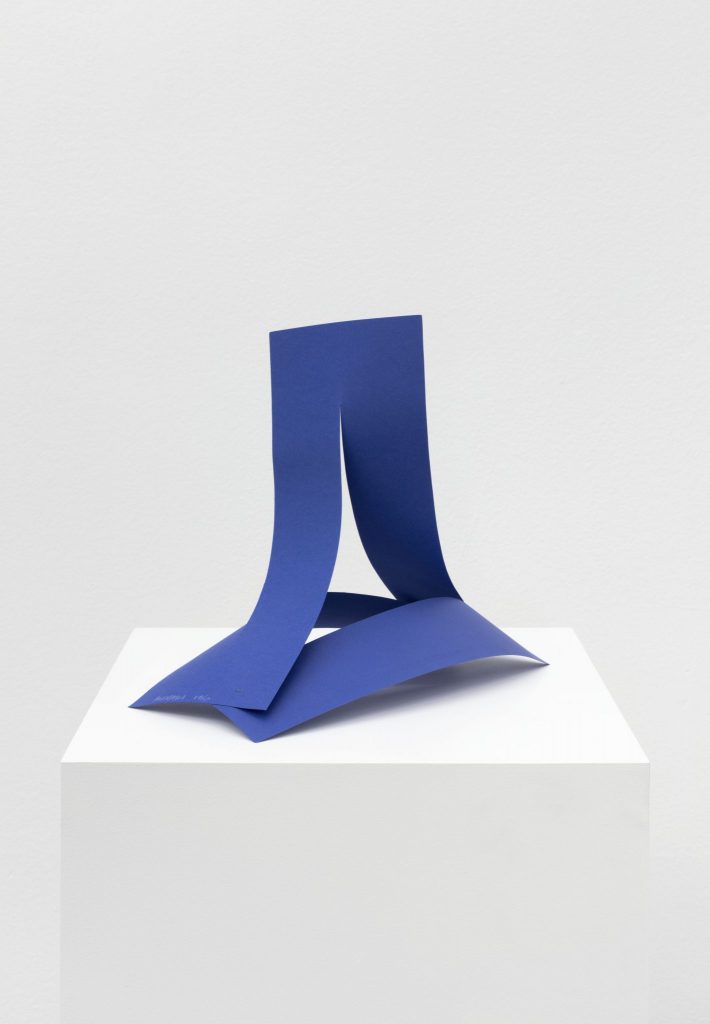 <i>scultura da viaggio (quadrato a tra dimensioni, var. ii)</br>travel sculpture 3 dimension square, var. ii)</i>, 1960</br>, cardboard</br>35 x 28 x 22 cm /13.8 x 11 x 8.7 in