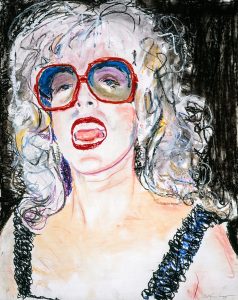 <i>blonde carol</I>, 1979
</br>
pastel on paper, 71,1 x 55,9 cm / 28 x 22 in