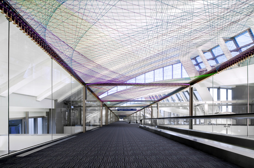 <i>untitled</i>, 2015
</br>
installation view, lax international airport, los angeles>