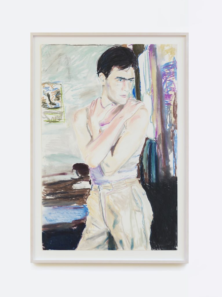 <i>Stephen Hall I</I>, 1972
</br>
Pastel on paper, 88,9 x 66 cm / 35 x 26 in>