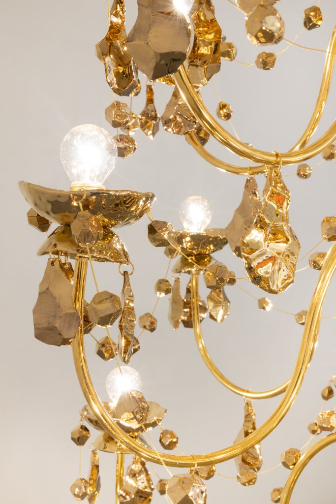 <i>Golden chandelier</i>, 2010 </br> detail>
