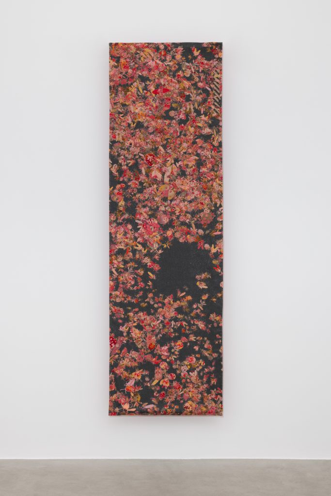 <i>P24HM16 BUGS X BUGS 1</i>,2024
</br> cotton and polyester</br>232 x 71,5 cm / 91.3 x 28.1 in>