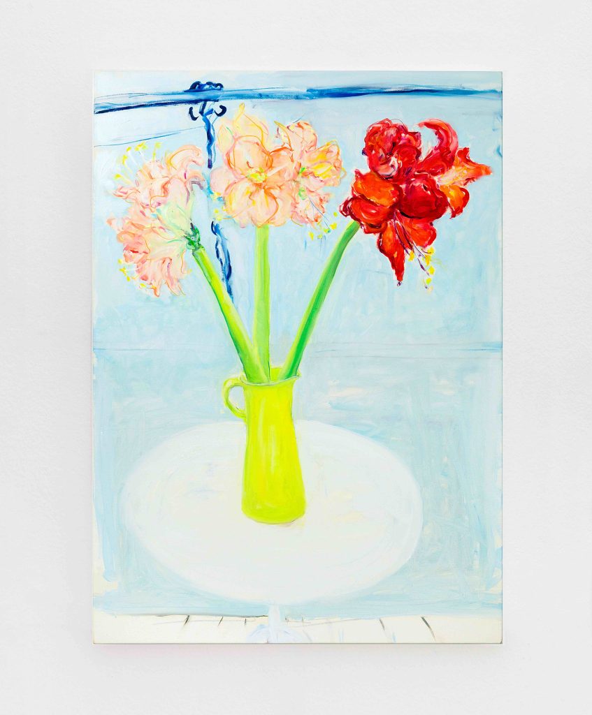 <i>Amaryllis, 105 Bowery, October</i>, 2011
</br>
oil on linen, 106,7 x 76,2 cm / 42 x 30 in>