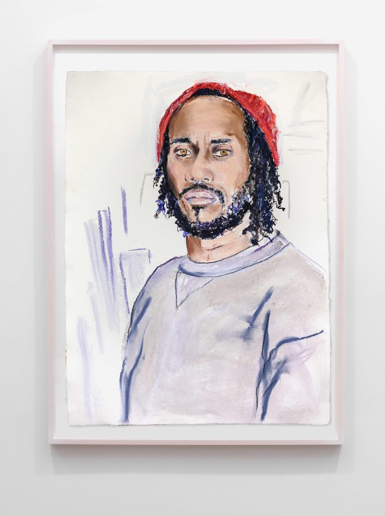 <i>Rashid</I>, 2017
</br>
pastel on paper, 190 x 139 cm / 75 x 55 in
>