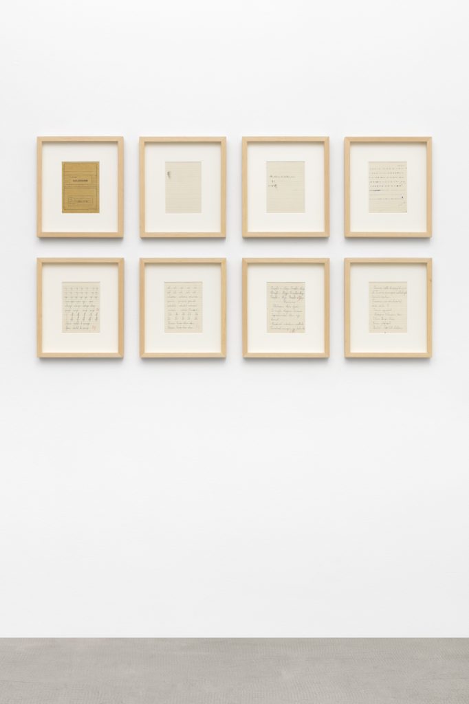 Adrian Paci, <i>Bukurshkrimi</i>, 2019
</br>
8 prints on paper
</br>
each: 39 x 33,5 x 5 cm / 15.4 x 13.2 x 2 in (framed)