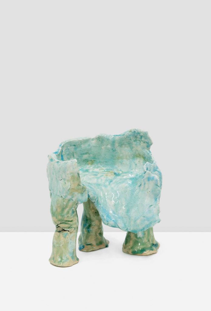 <i>stool</i>, 2009</br>
glazed stoneware</br>6.6 x 6.1 x 5 inches 16.8 x 15.5 x 12.7 cm