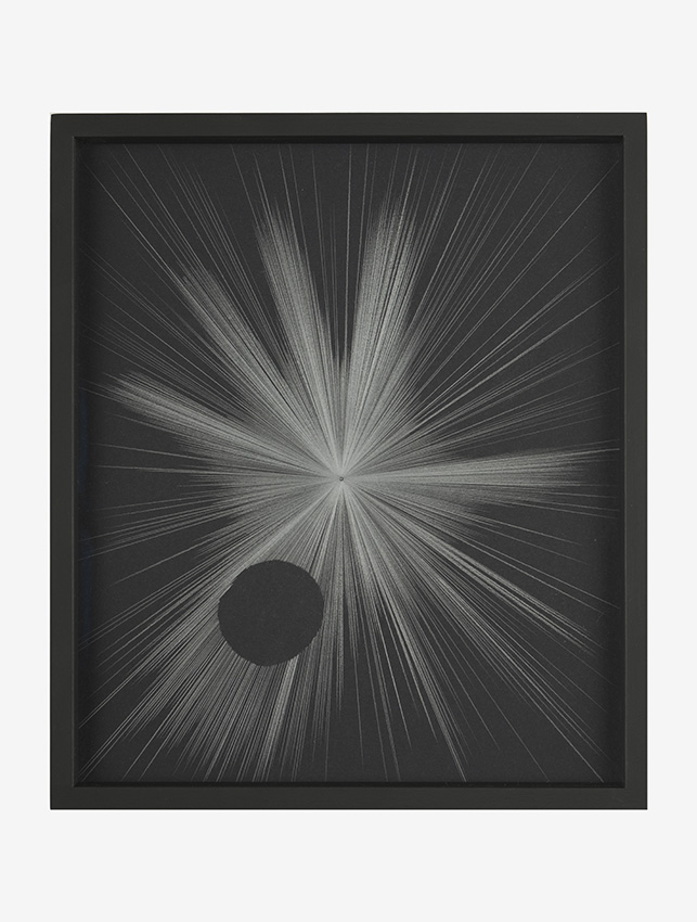 <i>sole metafisico con proiezione</i>, 2010</br>drawing, pencil on paper</br> 35 x 30 cm / 13.8 x 11.8 in
