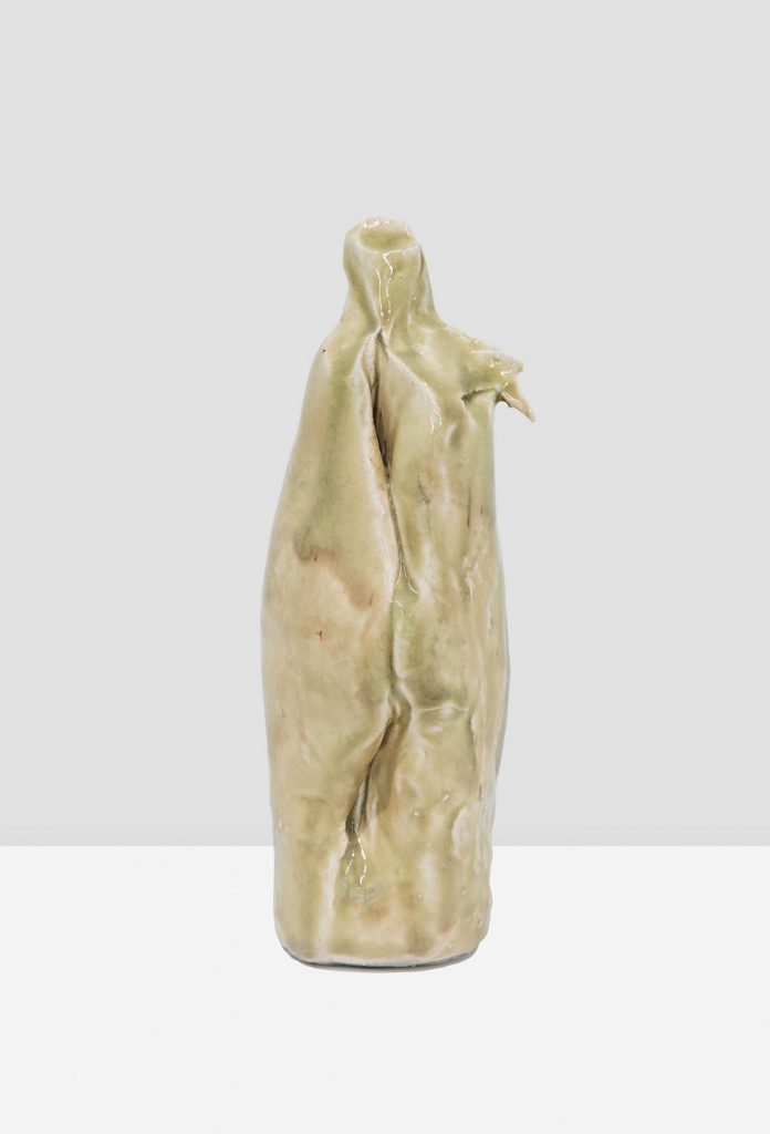 <i>standing figure i</i>, 2009</br>
glazed stoneware</br>8.1 x 3 x 2.75 in / 20.6 x 7.6 x 7 cm