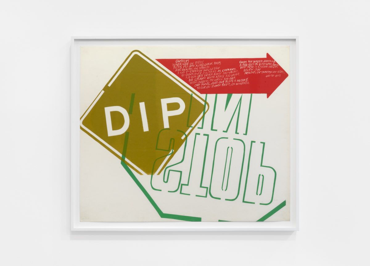 <i>dip</i>, 1967
</br>
screenprint, 76,2 x 91,4 cm / 30 x 36 in>