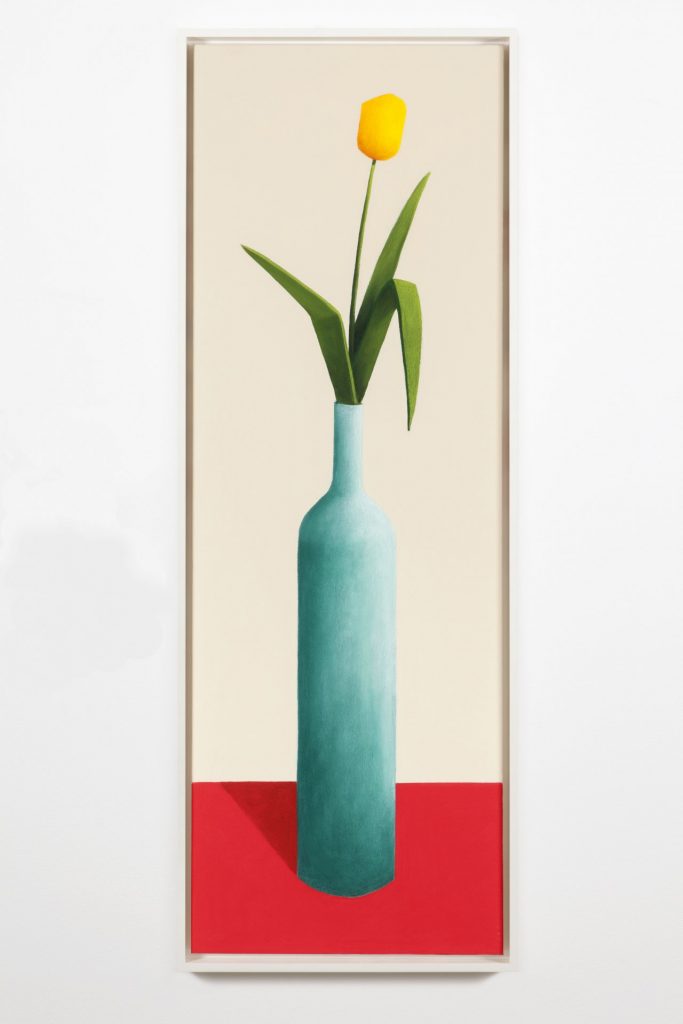 nicolas party, tulipe, 2015
pastel on canvas, 150 x 50 cm