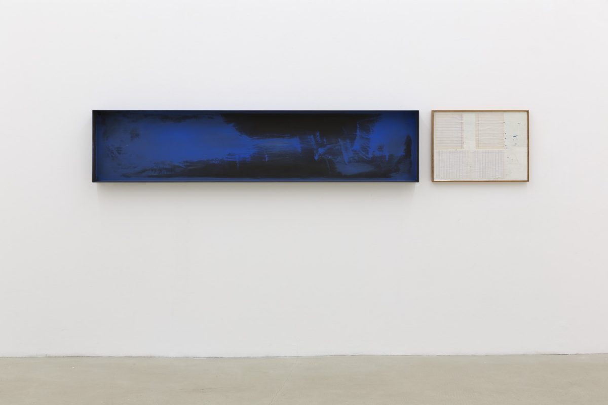 thea djordjadze, untitled, 2013
steel,paint, carpet, glass (framed) 40 × 180 × 10 cm; 40 x 55 x 4 cm