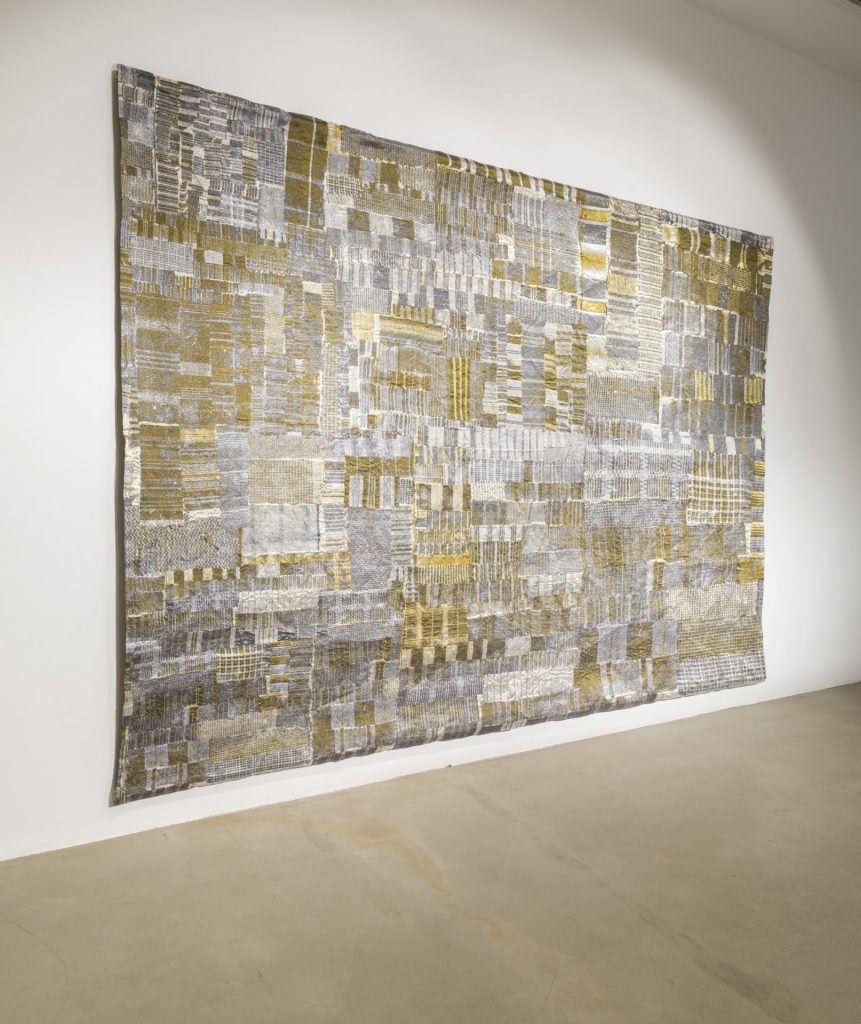 pae white, ss - 1902 - 01, 2014
cotton, silver, lurex and polyester, 407 x 292 cm