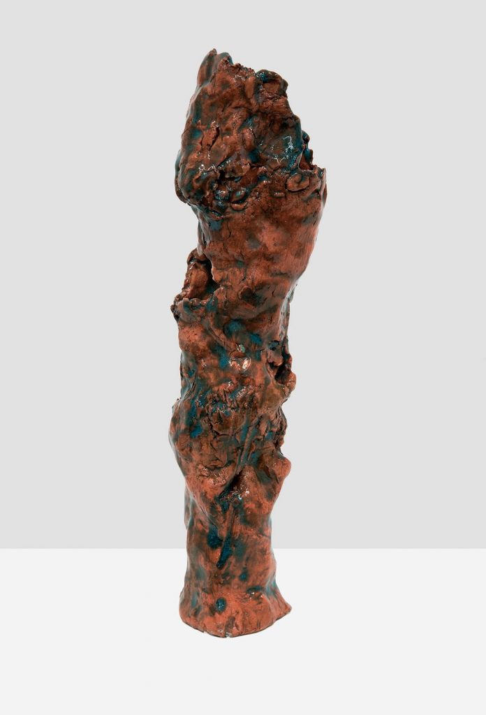 <i>tree</i>, 2009</br>
glazed stoneware</br>15.1 x 3.25 x 2.5 inches / 38.4 x 8.3 x 6.4 cm