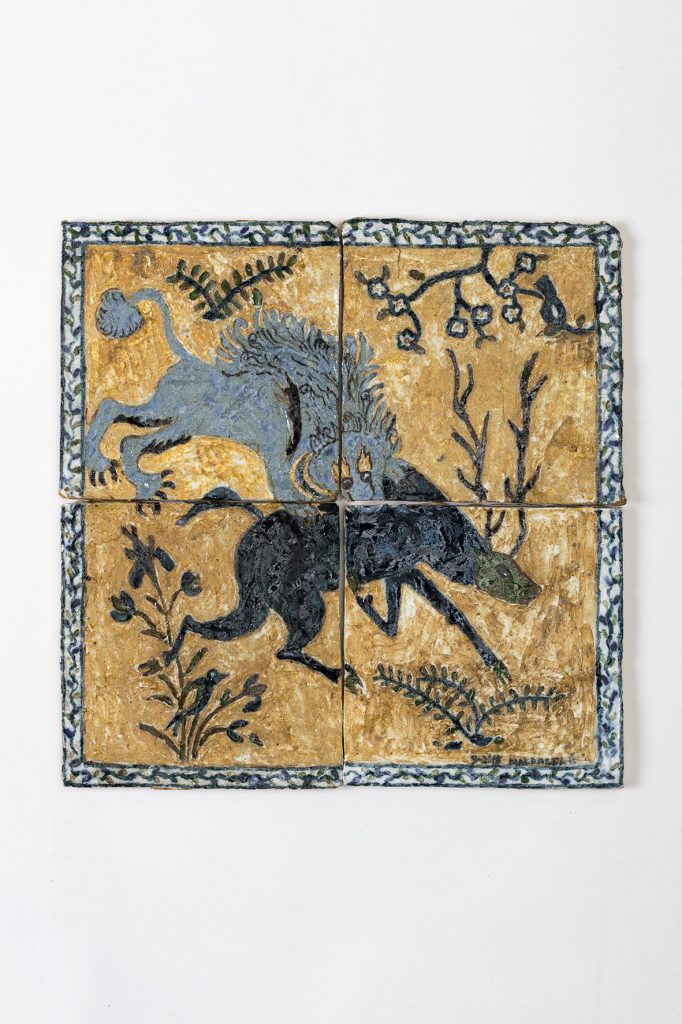 magdalena suarez frimkess, untitled, 2016
4 ceramic tiles, glaze, 30 × 30 cm