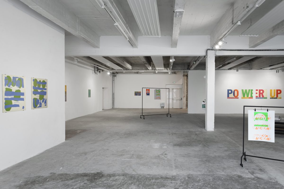 <i>Corita Kent, We have no art, we do everything as well as we can</i>, 2018
</br>
installation view, Passerelle Centre d’art contemporain, Brest>