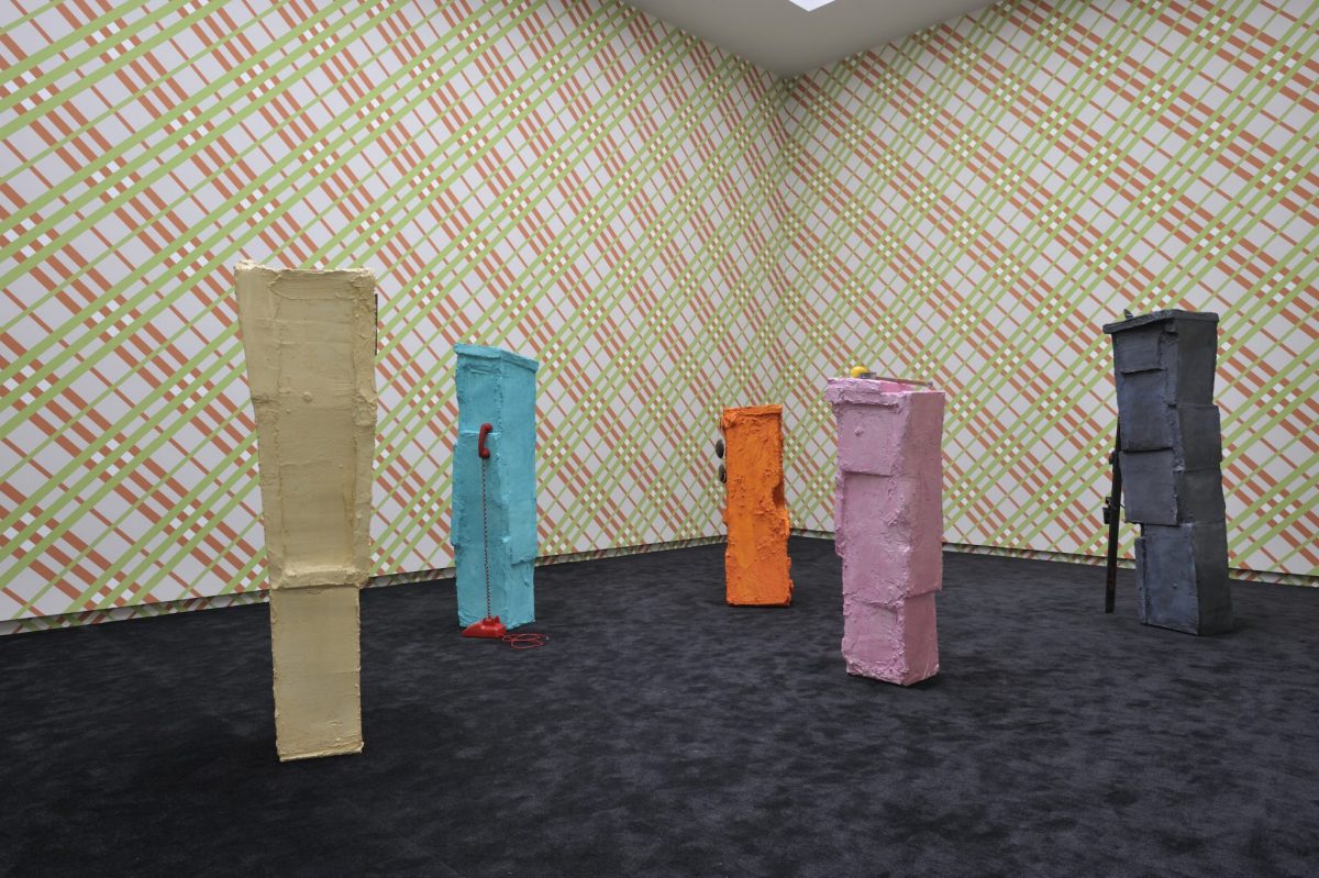 <i>in the embellishment</i>, 2009
</br>
installation view, van abbemuseum, eindhoven
</br> 
with rachel Harrison>