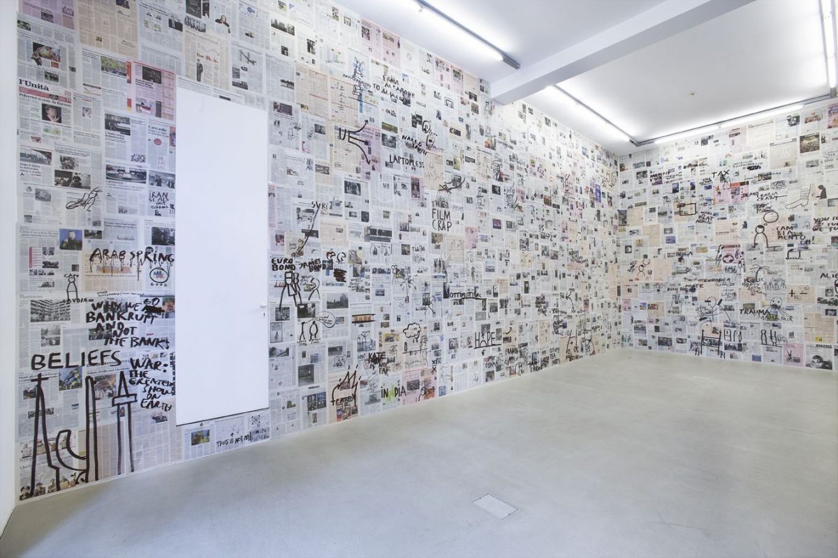 good news, bad news, no news, installation view, kaufmann repetto, milan, 2012