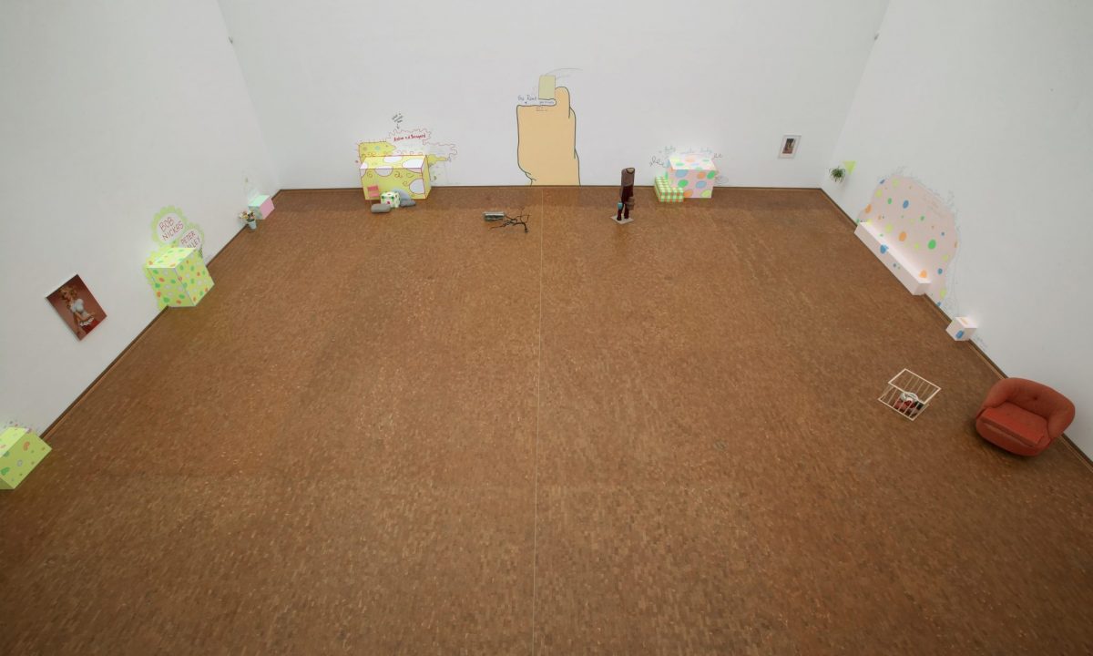 <i>small talk</i>, 2003
</br>
installation view, museum ludwig, cologne>
