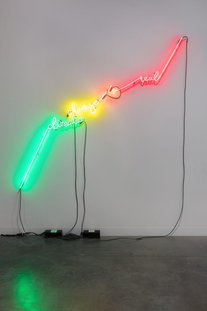 Andrea Bowers, <i>Heat Index</i>, 2019
</br>
neon, 203,2 x 182,8 x 6,3 cm / 80 x 72 x 2.5 in