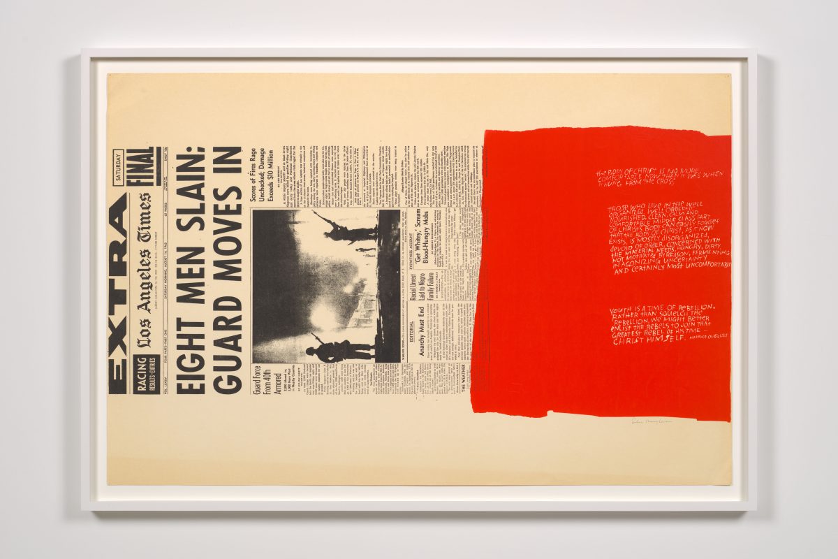 <I> My people </I>, 1965
</br>
screenprint, 58,4 x 88 cm / 23 x 35 in>