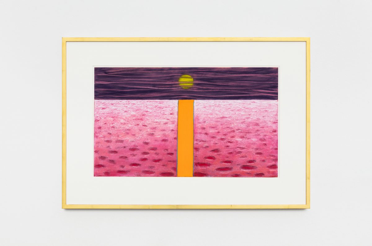 Nicolas Party, <i>sunset</I>, 2018
</br>
pastel on paper, 29,7 x 49,8 cm / 11.7 x 19.6 in