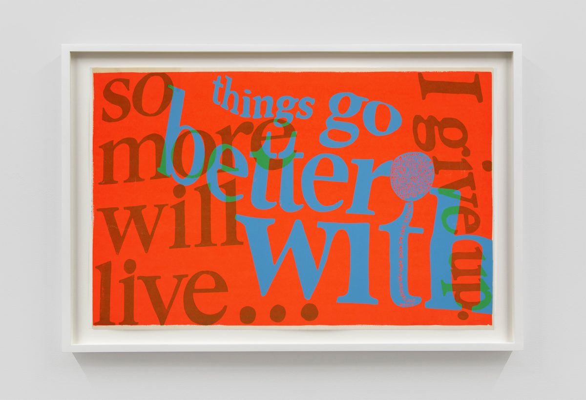 <I> things go better with</I>, 1967
</br>
screenprint, 55,2 × 87,6 cm / 21.7 × 34.5 in>