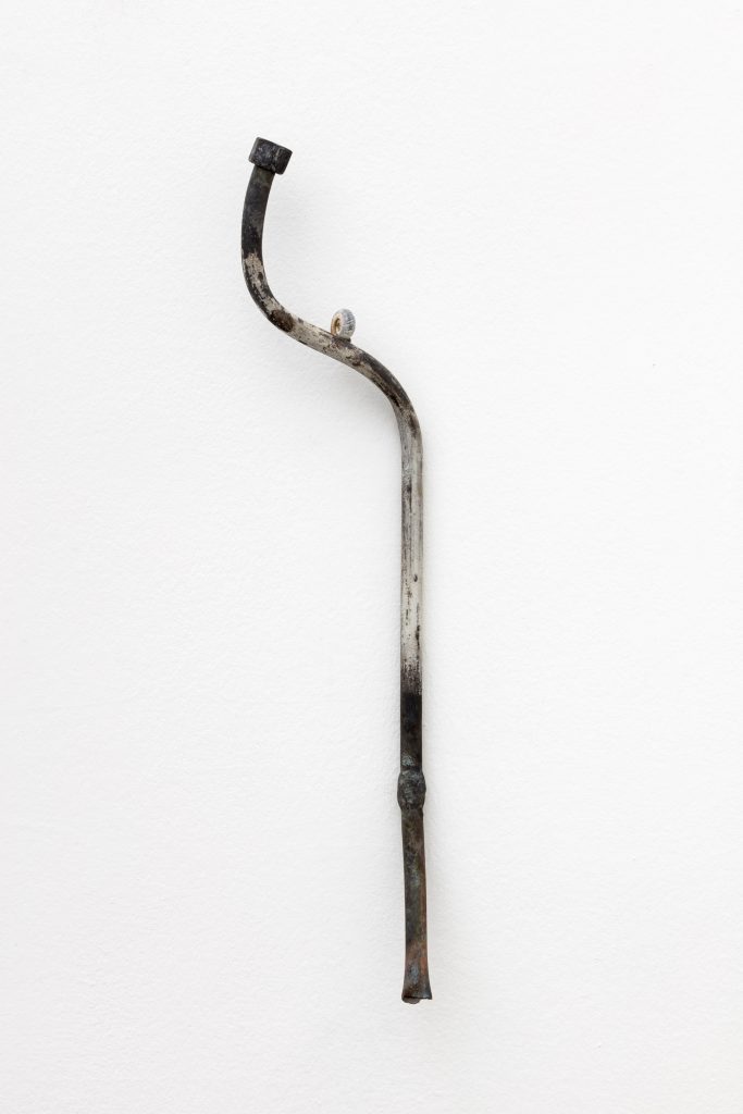 <i>Muscle Memory</I>, 2019
</br>
pipe, shell, 65 x 10 x 15 cm / 25.6 x 3.9 x 5.9 in