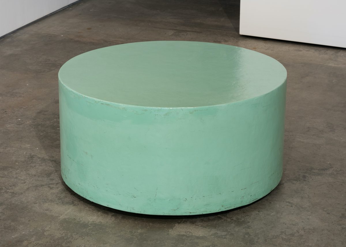Robert Breer
</br>
<I>Float</I>, 1972
</br>
motorized sculpture: resin, paint, wood, motor, and batteries
</br>
50 x 100 cm / 19.7 x 39.4 in