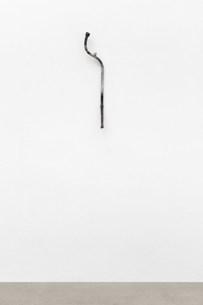 <i>Muscle Memory</I>, 2019
</br>
pipe, shell, 65 x 10 x 15 cm / 25.6 x 3.9 x 5.9 in>