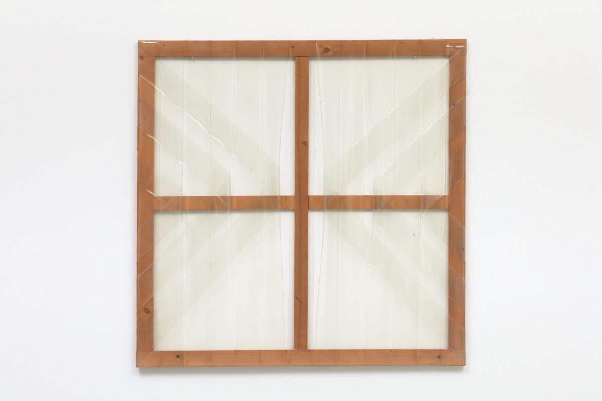 Carla Accardi, <I>#639</I>, 1974
</br>
transparent plastic on wooden frame, 149,9 x 149,9 cm / 59 x 59 in