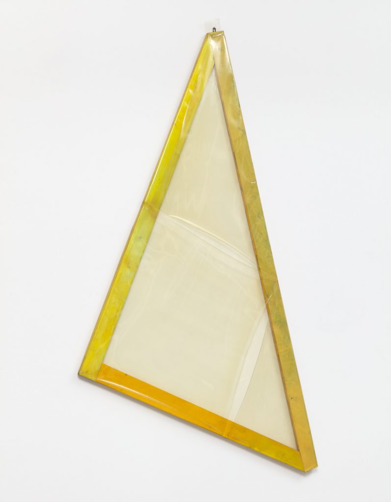 Carla Accardi, <I>Dimenticare Mettersi in Salvo n.1</I>, 1978
</br>
acrylic on frame and transparent plastic, 220 x 190,2 cm / 86.6 x 74.9 in