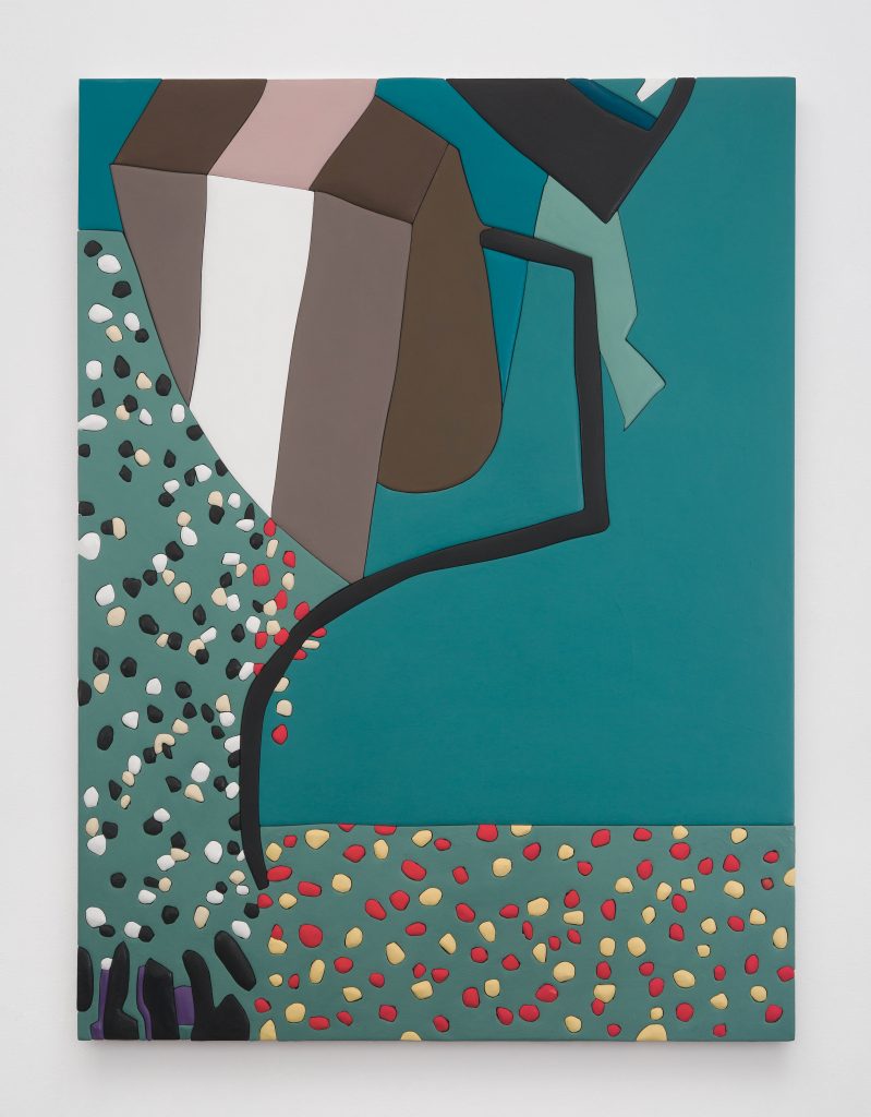 <i>Untitled, Blow Up 35</I>, 2020
</br>
wood, aqua resin, casein, and acrylic gouache
</br>
149,9 x 111,8 x 4,5 cm / 59 x 44 x 1.8 in