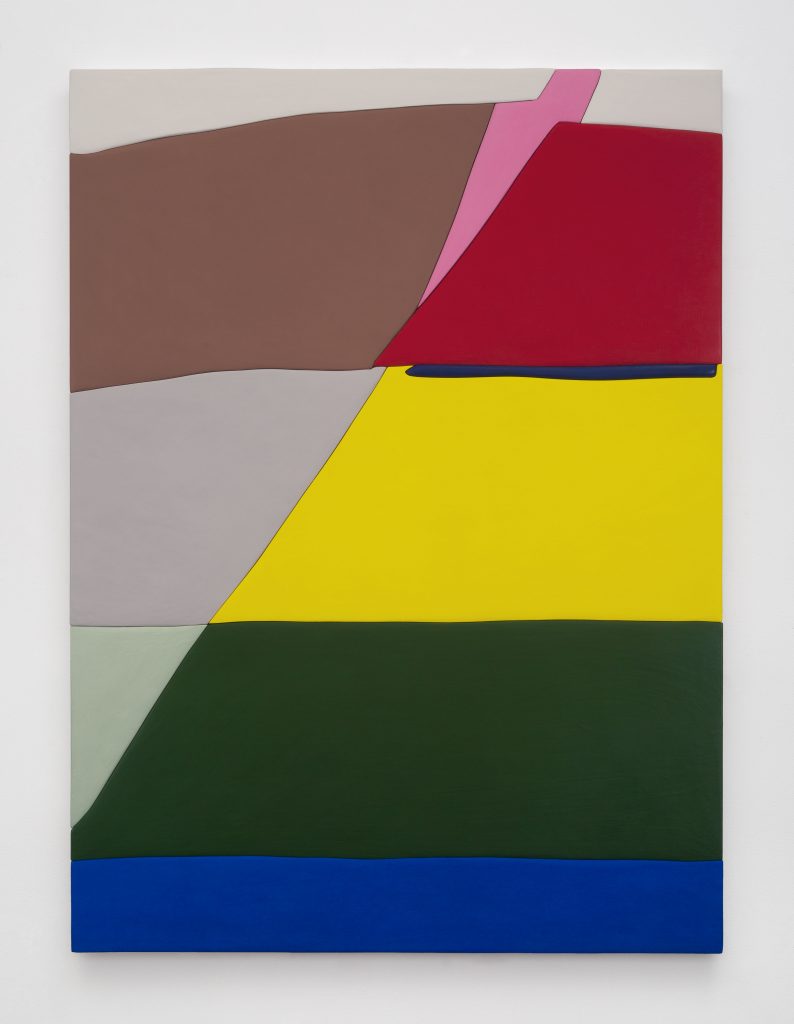 <i>Untitled, Blow Up 36</I>, 2020
</br>
wood, aqua resin, casein, and acrylic gouache
</br>
149,9 x 109,9 x 4,5 cm / 59 x 43.3 x 1.8 in