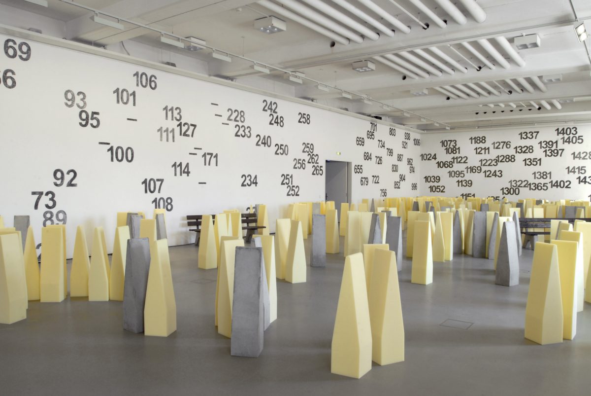 <I>les sanglots long</i>, 2009
</br> installation view, Kunsthalle fridericianum, Kassel