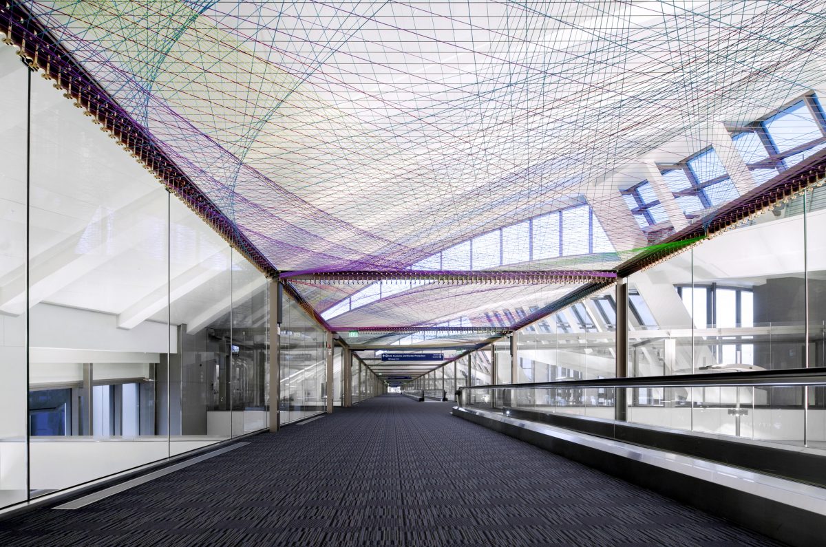 <I></i>, 2015
</br> installation view, Tom Bradley International Terminal  LAX